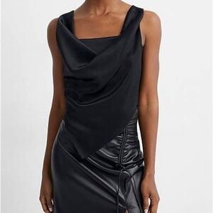 Elegant Black Draped Nanushka Top